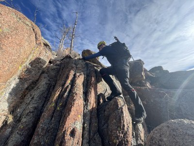 Hiking – Green Mountain (10,428 feet).  Scramble, class 3, 4 and low class 5 with exposure