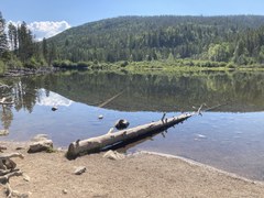 Hiking – Moonlight traction hike from Miners Creek TH to Rainbow Lake in Frisco.