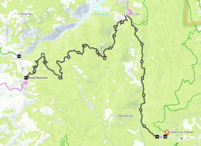 Hiking – Colorado Trail Section Hike ~ Segment 1 (Alternate approach from the Indian Creek Trailhead)