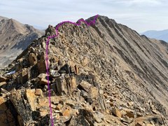 Scramble – Blaurock (13626 feet) and Ervin (13538 feet), class 3 scramble