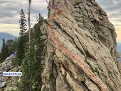 Scramble – Lookout Mountain (10753 feet) and Horsetooth Mountain, class 4 scramble via Bronco Ridge